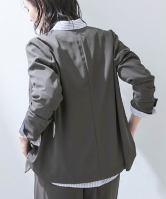 さらに軽く軽快！／着る日傘】ノーカラージャケット