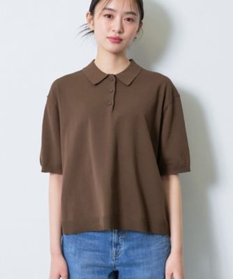 スリーブレスドライタッチポロニット Mila Owen（ミラオーウェン）の「【ウォッシャブル】【接触冷感