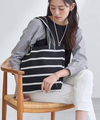 WEB限定カラー／A4収納】柄ニットバッグ（2002565493