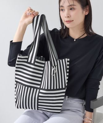 WEB限定カラー／A4収納】柄ニットバッグ（2002565493