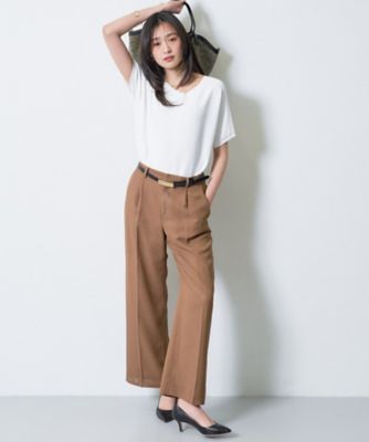 Deuxieme class ガーター編みVネックニット もちもち素材 ガーター編みVネックニット 通販【ニッセン】