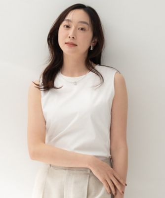 ＜UNTITLED (Women)＞【洗える／コットン１００】ベーシックフレンチスリーブプルオーバー（２００２５６５８７４）