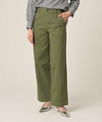 コットン100／洗える】サテンベイカーパンツ（2002565957