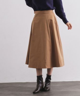 OPAQUE.CLIP (Women)/オペークドットクリップ タフタフレアスカート(2002566015) チャ041 ひざ丈スカート【三越伊勢丹/公式】