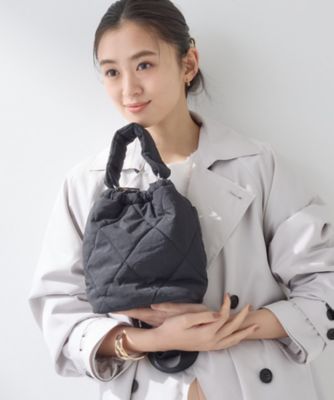 大人可愛いelegant˚✧₊巾着バック♡ポーチ 大人カジュアル／ショルダー付】ふかふか巾着バッグ