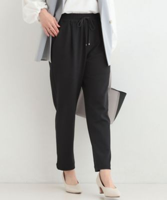 ＜SHOO LA RUE (Women)＞【ＳＳ－ＬＬ／洗濯後しわになりにくい】スマートに見えるイージーテーパードパンツ（２００２５６６０４２）