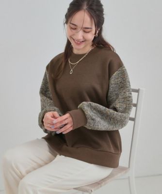 しゅん 極暖伸縮RED起毛CLASSIC 3ｘ3ｍｍオーダー料込 S－L／あったか】お袖チェック裏起毛トップス（2002566049