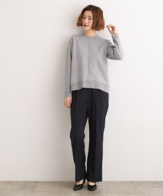 SETUP可能】冬から春まで心地よく タック編みオーバーサイズ