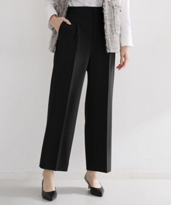 ＜THE SHOP TK (Women)＞【通勤・セレモニー】ダブルクロスワイドパンツ／セットアップ可（２００２５６６８２１）