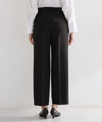 通勤・セレモニー】ダブルクロスワイドパンツ／セットアップ可