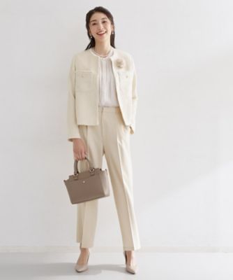 mame です★セオリー 2024ノーカラーツイードジャケット mame です☆セオリー 2024ノーカラーツイードジャケット mame 様専用