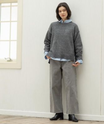 ヴィンテージカラーワイドストレートパンツ【洗濯機OK