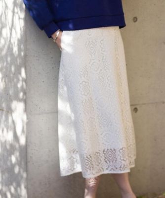 ＜Reflect (Women)＞【セットアップ可】レースミディアムスカート（２００２５６６９２１）