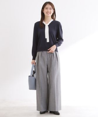 ダンガリーワイドパンツ（2002566923） | Reflect (Women