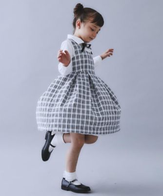 120－130／3点セット】ジャケット＆チェックワンピース／入園