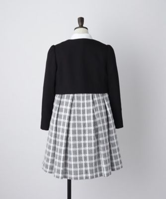 120－130／3点セット】ジャケット＆チェックワンピース／入園