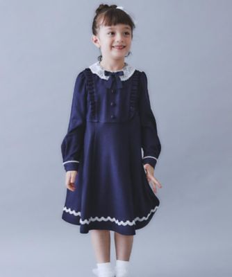 ＜THE SHOP TK (Baby&Kids)＞【１２０－１３０】ネイビーフォーマルワンピース／入園・卒園・入学（２００２５６６９３６）