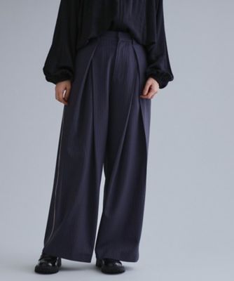 OPAQUE.CLIP (Women)/オペークドットクリップ ピンストライプ 変形ワイドパンツ(2002567038) グレー313 パンツ・ズボン【三越伊勢丹/公式】