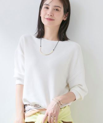 ＜INDIVI S (Women/小さいサイズ)＞【洗える／ドライタッチ／和紙混】ガーター編みニット（２００２５６７０６３）