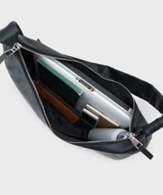 牛革使用】リアルレザーラウンドショルダーバッグ