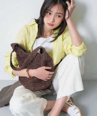 ＜INDIVI (Women)＞【大人カジュアル】メタリックかぎ編みボトルバッグ（２００２５６７０７５）