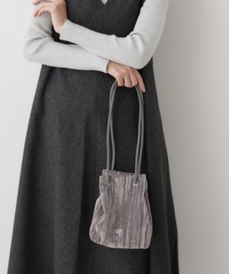 ベロア巾着バッグ（2002567130） | Dessin (Women)/デッサン