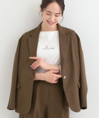 ＜SHOO LA RUE (Women)＞【Ｓ－ＬＬ／セットアップ可／イージーケア／ＵＶ】オンにもオフにも　シングルジャケット（２００２５６７４１９）