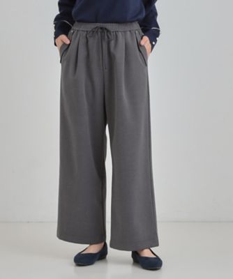 S－LL】風を通しにくい フラップイージーワイドパンツ