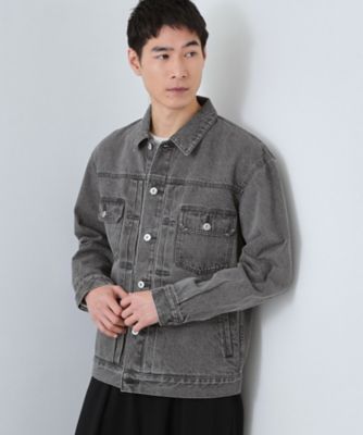 大人にも取り入れやすい】デニムジャケット セットアップ可／洗濯機