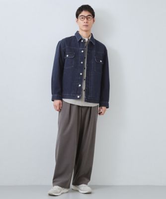 大人にも取り入れやすい】デニムジャケット セットアップ可／洗濯機
