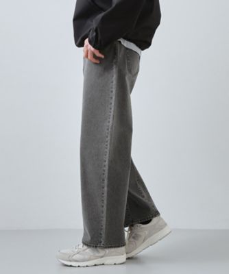 半歩先のオシャレ】デニムカーブパンツ セットアップ可／洗濯機OK
