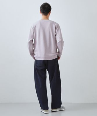 半歩先のオシャレ】デニムカーブパンツ セットアップ可／洗濯機OK