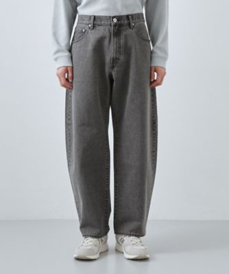 mii♡様　お取置き　値下げ　新品未使用 pois ポワ　カーブデニムパンツ 半歩先のオシャレ】デニムカーブパンツ セットアップ可／洗濯機OK