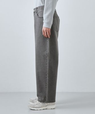 半歩先のオシャレ】デニムカーブパンツ セットアップ可／洗濯機OK