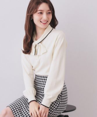 ヘンリーパールミニボウタイニット【洗濯機OK