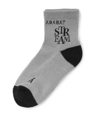 ＜ADABAT STREAM(Women/Men)＞ロゴショートソックス（２００２５６９９０６）