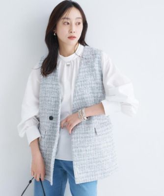 ツイードカラーレスジレ（2002569917） | UNTITLED L (Women