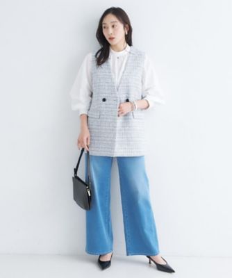 ツイードカラーレスジレ（2002569917） | UNTITLED (Women