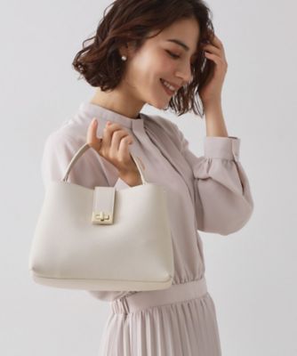 伊　OBA (通称オバハン) 2WAY】サフィアーノ調ミドルワンハンドルバッグ