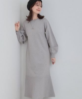 ＜SHOO LA RUE (Women)＞スタイルがすっきりに見える　裾マーメイドニットワンピース（２００２５６９９５３）