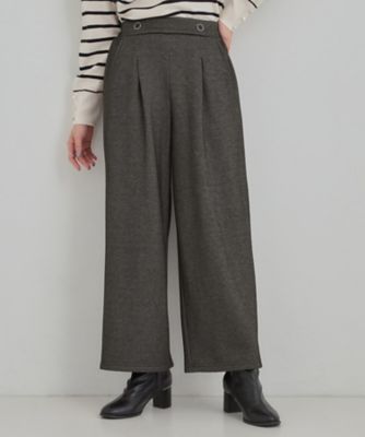 ＜SHOO LA RUE (Women)＞【シューウォーム】デニム風裏起毛ワイドパンツ（２００２５６９９５４）