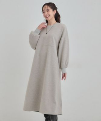 あったか／S－LL】1枚で着られる Aラインワンピース