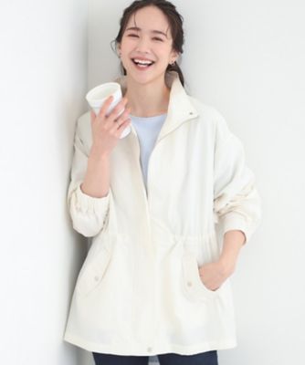 防花粉／S－LL】女性らしさあふれる 軽やかスタンドブルゾン