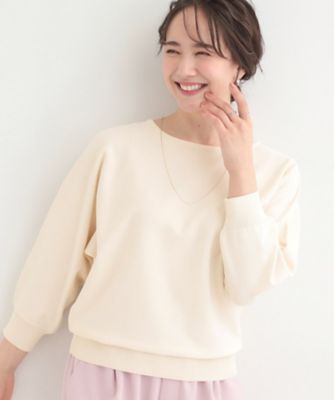 ＜SHOO LA RUE (Women)＞【洗濯機可／Ｓ－ＬＬ】さらりと軽やか　インせず着られる　すっきり見えドルマンニット（２００２５６９９６０）