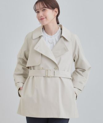 S－LL／撥水】通勤やお出かけにも活躍 ミドルトレンチコート