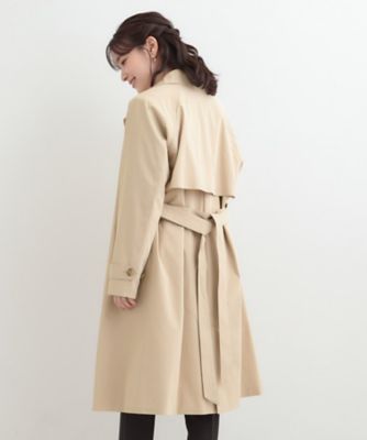S－LL／撥水】通勤やお出かけにも活躍 ロングトレンチコート