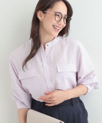 洗濯後シワになりにくい／UV】フラップポケットシャツ