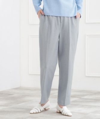 ＜GROVE (Women)＞きれいめシルエットに、心地よさを仕込んで　スーパーストレッチ起毛テーパードパンツ（２００２５７０００２）