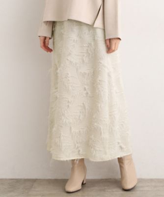 ＜GROVE (Women)＞纏うだけで気分が華やぐ　主役級シャギースカート（２００２５７０００３）