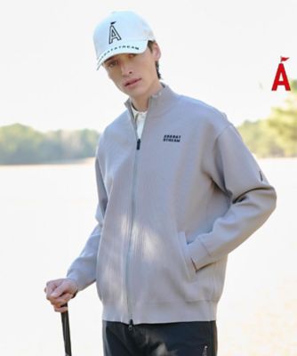 スタンドジップニットブルゾン（2002570192） | ADABAT